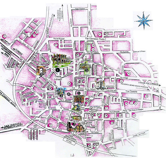 Mappa città di santa Maria Capua Vetere