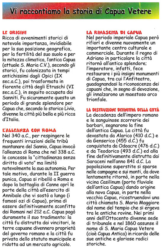 Vi Raccontiamo la storia di Capua Vetere